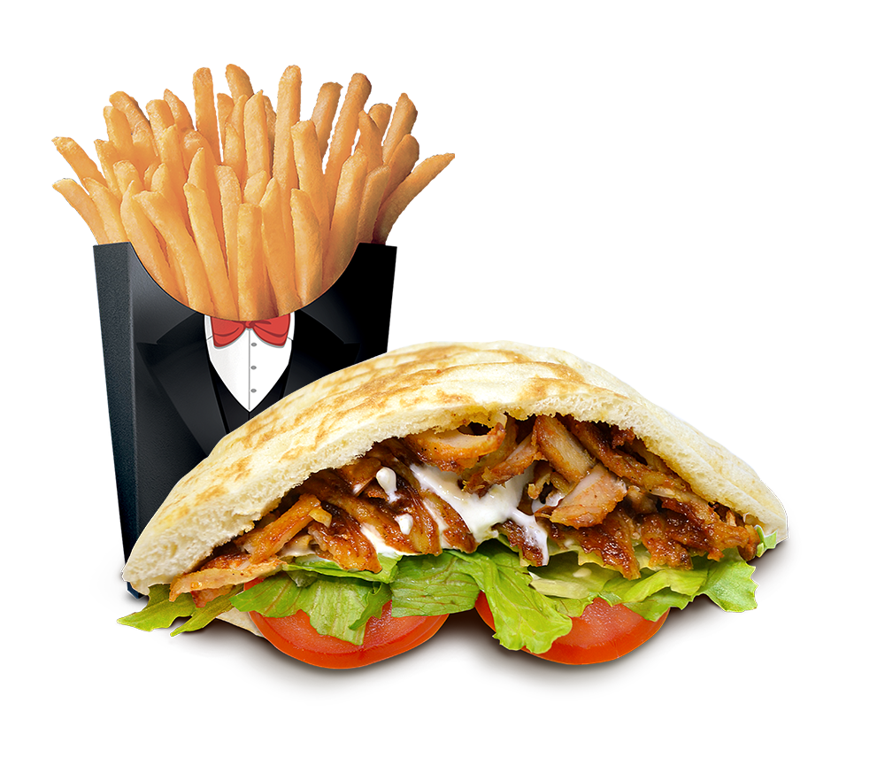 Mr. Kebabik with french fries
