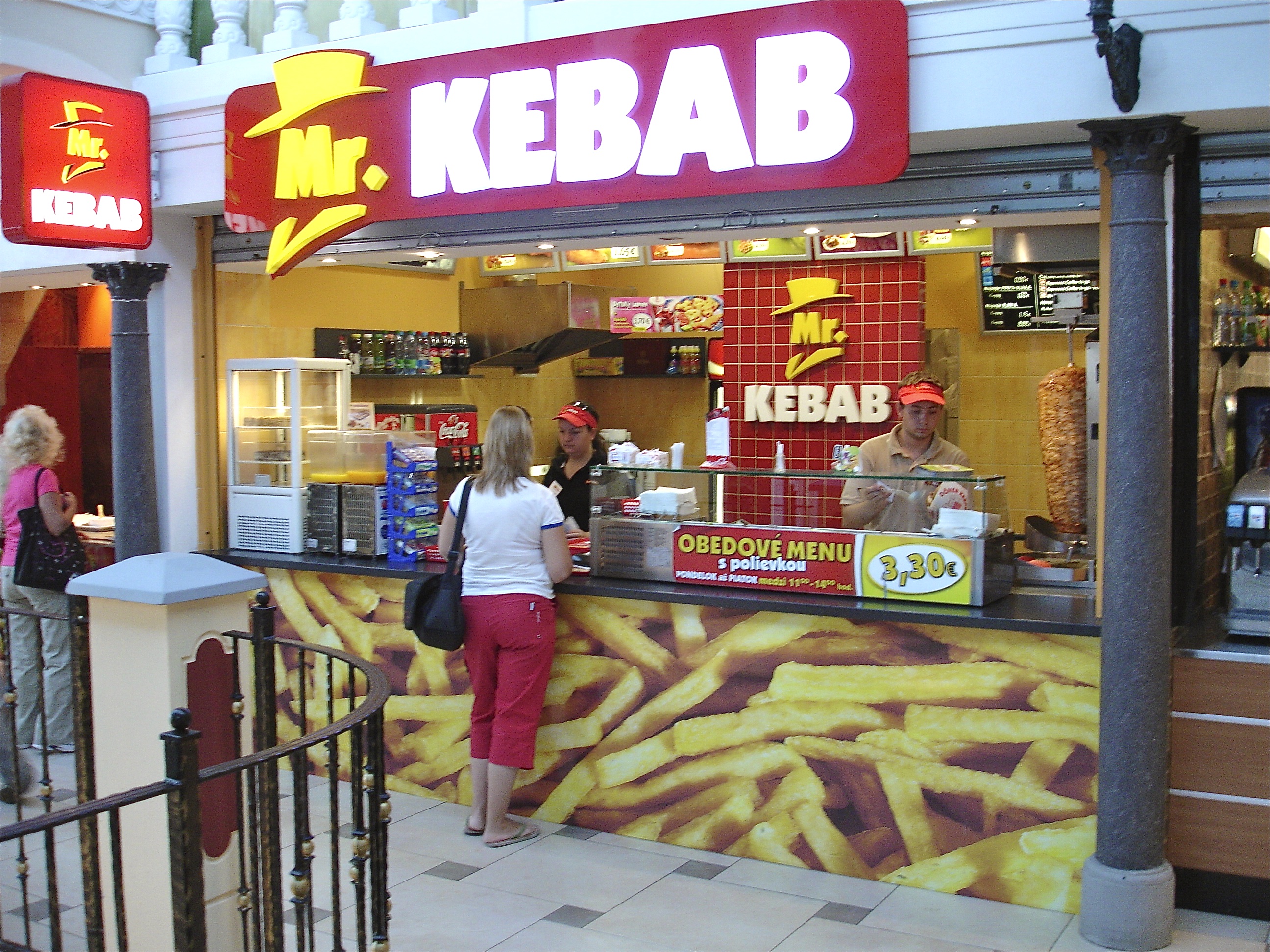 [New Mr. Kebab in shopping centre Galéria in Košice]